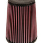 K&N Filter Universal Rubber Filter 4 inch Flange 5 3/8 inch Base 4 3/8 inch Top 7 inch Height