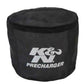 K&N Universal Precharger Round Straight Air Filter Wrap Black