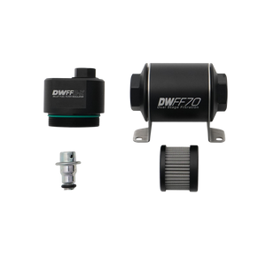 DeatschWerks DWFFR-X 70mm Billet Fuel Filter Regulator - 10 Micron