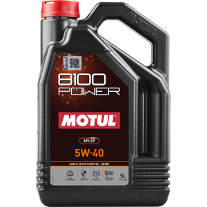 Motul 5L 8100 Power 5W40 Full Synthetic Engine Oil