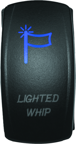 DragonFire Racing Lighted Switch Whip On/Off Blue