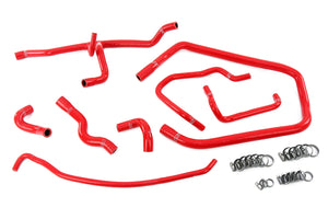 HPS Performance Silicone Hose Kit - Heater, Throttle Body, Expansion Tank Coolant Hoses 57-2137-RED