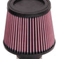 K&N Universal Rubber Filter-Round Tapered 2.5in Flange ID x 6in Base OD x 5in Top OD x 5in Height