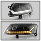Spyder 09-11 Audi A6 Halogen Model Only Projector Headlights - (PRO-YD-ADA609-SEQ-BK)