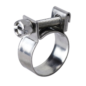 HPS Size # 11 Stainless Steel Fuel Injection Hose Clamp Range: 23/64 inch - 7/16 inch 9mm - 11mm