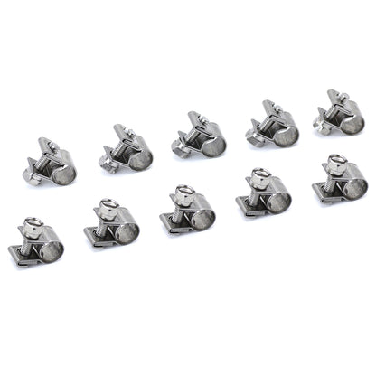 HPS Stainless Steel Fuel Injection Hose Clamps 10pcs Pack 1/4 inch - 5/16 inch 6mm-8mm