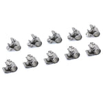 HPS #9 Stainless Steel Fuel Injection Hose Clamps 10pcs Pack 9/32 inch - 23/64 inch 7mm - 9mm
