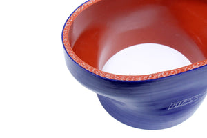 HPS Oval to Round Silicone Reducer Coupler Hose for Ford 60mm Throttle Body (M-9926-MSVT) to 4-1/2" Tubing, Blue