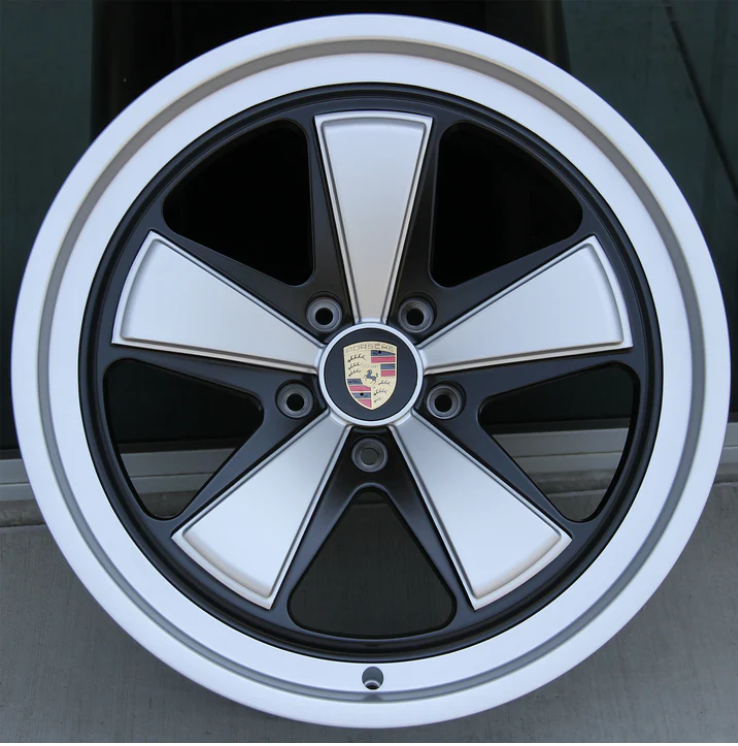 Porsche Forged FU Style Wheels 20x8.5 / 20x11 5X130 w/ Black / Satin Finish (Set of Four)