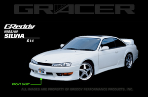 GReddy Gracer (MC) Front Lip Spoiler 1997-1998 Nissan Silvia S14 (JDM Bumper)