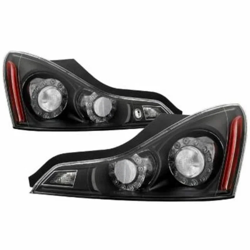 Spyder OEM Style Tail Lights - Black  2008-2013 Infiniti G37 Coupe / 2014-2015 Q60