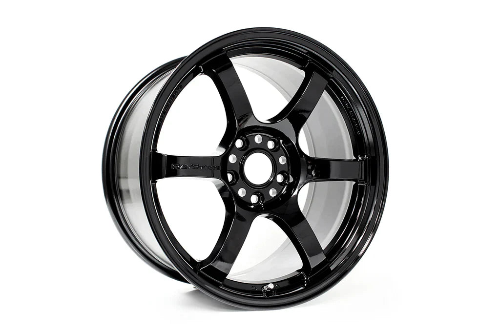 Gram Lights 57DR 18x9.5 +22 5x114.3 Glossy Black Wheel