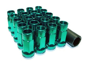 Muteki SR48 Open End Lug Nuts - Green 12x1.25 48mm