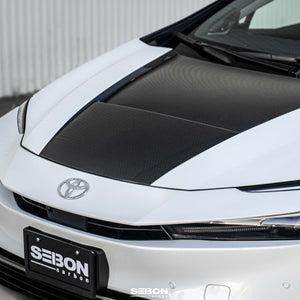 Seibon 23-25 Toyota Prius / Prius Prime VT-Style Carbon Fiber Hood