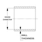 HPS 1-3/8" ID, 6" Long, High Temp 4-ply Reinforced Silicone Hump Coupler Hose Black (35mm ID, 152mm Length)
