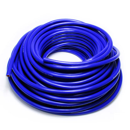 HPS 1/2 inch ID blue high temp reinforced silicone heater hose tubing 50 feet roll Max Temperature Rating: 350F Bend Radius: 2-1/2 inch