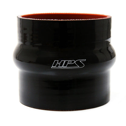 HPS 10 inch ID 6 inch Long High Temp 6-ply Reinforced Silicone Hump Coupler Hose Black 254mm ID 152mm Length
