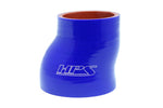 HPS 2 inch - 2.25 inch ID 3 inch Long High Temp 4-ply Reinforced Silicone Offset Reducer Coupler Hose Blue 51mm - 57mm ID 76mm Length