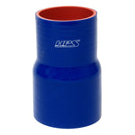 HPS 4 inch - 6 inch ID 6 inch Long High Temp 4-ply Reinforced Silicone Reducer Coupler Hose Blue 102mm - 152mm ID 152mm Length
