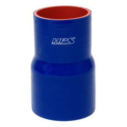 HPS 4 inch - 4.5 inch ID 4 inch Long High Temp 4-ply Reinforced Silicone Reducer Coupler Hose Blue 102mm - 114mm ID 102mm Length