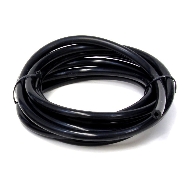 HPS 1/8 inch 3mm ID Black High Temp Silicone Vacuum Hose Tubing - 5 Feet Roll
