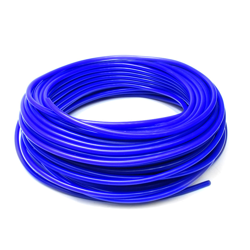 HPS 1/4 inch 6mm ID Blue High Temp Silicone Vacuum Hose Tubing - 50 Feet Roll