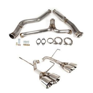 Nameless Performance Cat Back Exhaust System w/ Muffler Delete 2015-2021 WRX / 2015-2018 STI