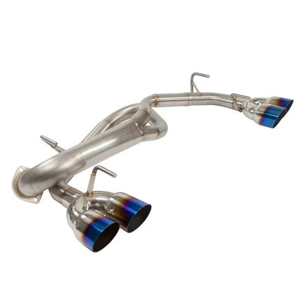 Nameless Performance Axle Back 3.5" Single Wall Neochrome Tips 2011-2014 WRX Hatchback / 2008-2014 STI Hatchback