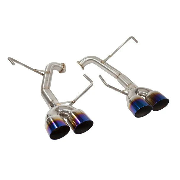 Nameless Performance Axle Back Exhaust 3.5" Single Wall Neochrome Tips 2015-2021 WRX / 2015-2018 STI