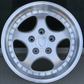 Porsche SL Style Wheels 18x8.5 / 18x9.5 5X130 w/ Silver Face / Machined Lip (Set of Four)