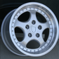 Porsche SL Style Wheels 18x8.5 / 18x9.5 5X130 w/ Silver Face / Machined Lip (Set of Four)