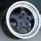 Porsche SL Style Wheels 18x8.5 / 18x9.5 5X130 w/ Black Face / Machined Lip (Set of Four)