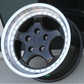 Porsche SL Style Wheels 18x8.5 / 18x9.5 5X130 w/ Black Face / Machined Lip (Set of Four)