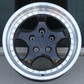 Porsche SL Style Wheels 18x8.5 / 18x9.5 5X130 w/ Black Face / Machined Lip (Set of Four)