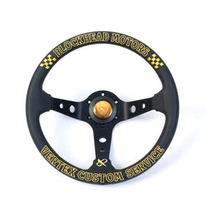 Vertex x Block Head Motors Steering Wheel