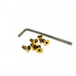 Vertex Titanium Steering Wheel Torx Bolts (Gold)