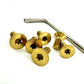 Vertex Titanium Steering Wheel Torx Bolts (Gold)