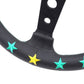 Vertex 7 Star 330mm Steering Wheel (Blue/Mint)