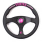 Vertex Funky Queen Flat Steering Wheel (Pink)