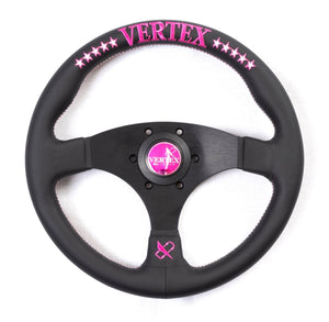 Vertex Funky Queen Flat Steering Wheel (Pink)