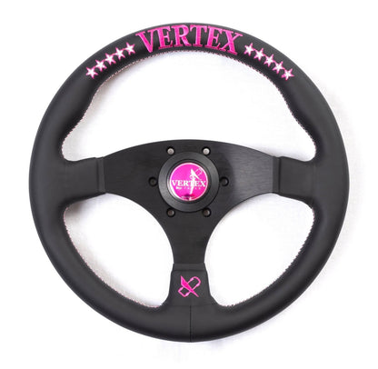 Vertex Funky Queen Flat Steering Wheel (Pink)