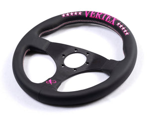Vertex Funky Queen Flat Steering Wheel (Pink)