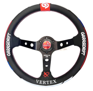 Vertex x Garasi Drift Collaboration Steering Wheel (Leather)