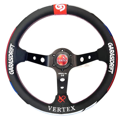 Vertex x Garasi Drift Collaboration Steering Wheel (Leather)