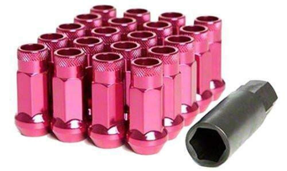 Muteki SR48 Open End Lug Nuts - Pink 12x1.5 48mm