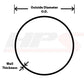 HPS 4" OD x 4" Long, 6061 Aluminum Joiner Tube Piping with Bead Roll