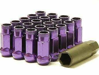 Muteki SR48 Open End Lug Nuts - Purple 12x1.25 48mm