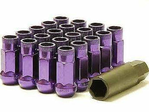 Muteki SR48 Open End Lug Nuts - Purple 12x1.5 48mm