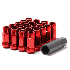 Muteki SR48 Open End Lug Nuts - Red 12x1.5 48mm