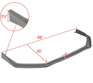 Spec-D Multi Piece Style Polypropylene Matte Black Front Lip 2018-2021 WRX / 2018-2021 STI